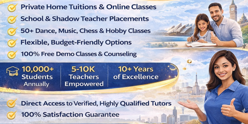 Home tuitions for all , online classes